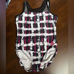 Black and Pink plaid Plum leotard.
